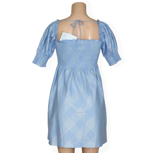 HILL HOUSE Athena Nap Dress - Light Blue Glitter - Picture 6 of 11